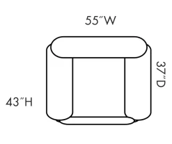 Stallion Brown Snuggle Up Recliner -Chic Furniture Shop 810168898 5