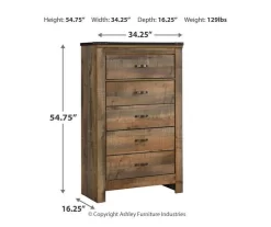Trinell 5-Drawer Chest -Chic Furniture Shop 810337768 8