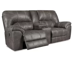 Stratolounger Stallion Reclining Console Loveseat