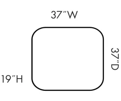 Fallston Slate Ottoman -Chic Furniture Shop 810348751 5