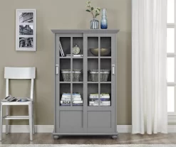 Ameriwood Glass Door 4-Shelf Bookcases -Chic Furniture Shop 810369313