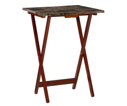 Williams 4-Piece Faux Marble Tray Table Set 15 Williams 4-Piece Faux Marble Tray Table Set -Chic Furniture Shop 810386282 A0 2