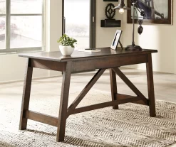 Baldridge Brown Desk -Chic Furniture Shop 810389272