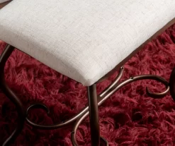 Heather Metal Adjustable Mirror Vanity Set With Stool -Chic Furniture Shop 810389409 A8 9