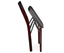 Brown Classic Open Back Folding Chairs, 2-Pack -Chic Furniture Shop 810389460 3