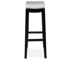 30" Brooke White Saddle Barstool -Chic Furniture Shop 810389512 2