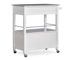 White Double Door Kitchen Cart With Granite Top 10 White Double Door Kitchen Cart With Granite Top -Chic Furniture Shop 810389516 4