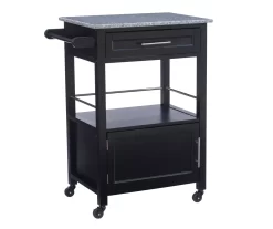Ree Black Granite Top Kitchen Cart With Storage 13 Ree Black Granite Top Kitchen Cart With Storage -Chic Furniture Shop 810389519 A0 1