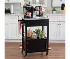 Ree Black Granite Top Kitchen Cart With Storage 17 Ree Black Granite Top Kitchen Cart With Storage -Chic Furniture Shop 810389519 A0 5