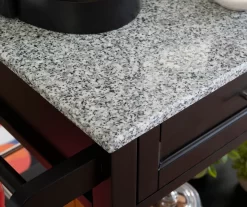 Ree Black Granite Top Kitchen Cart With Storage 19 Ree Black Granite Top Kitchen Cart With Storage -Chic Furniture Shop 810389519 A8 7