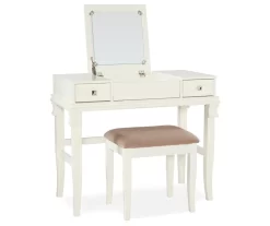 Martha Mirror Vanity Set With Stool -Chic Furniture Shop 810389524 2 1