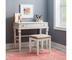 Martha Mirror Vanity Set With Stool -Chic Furniture Shop 810389524 B0 2