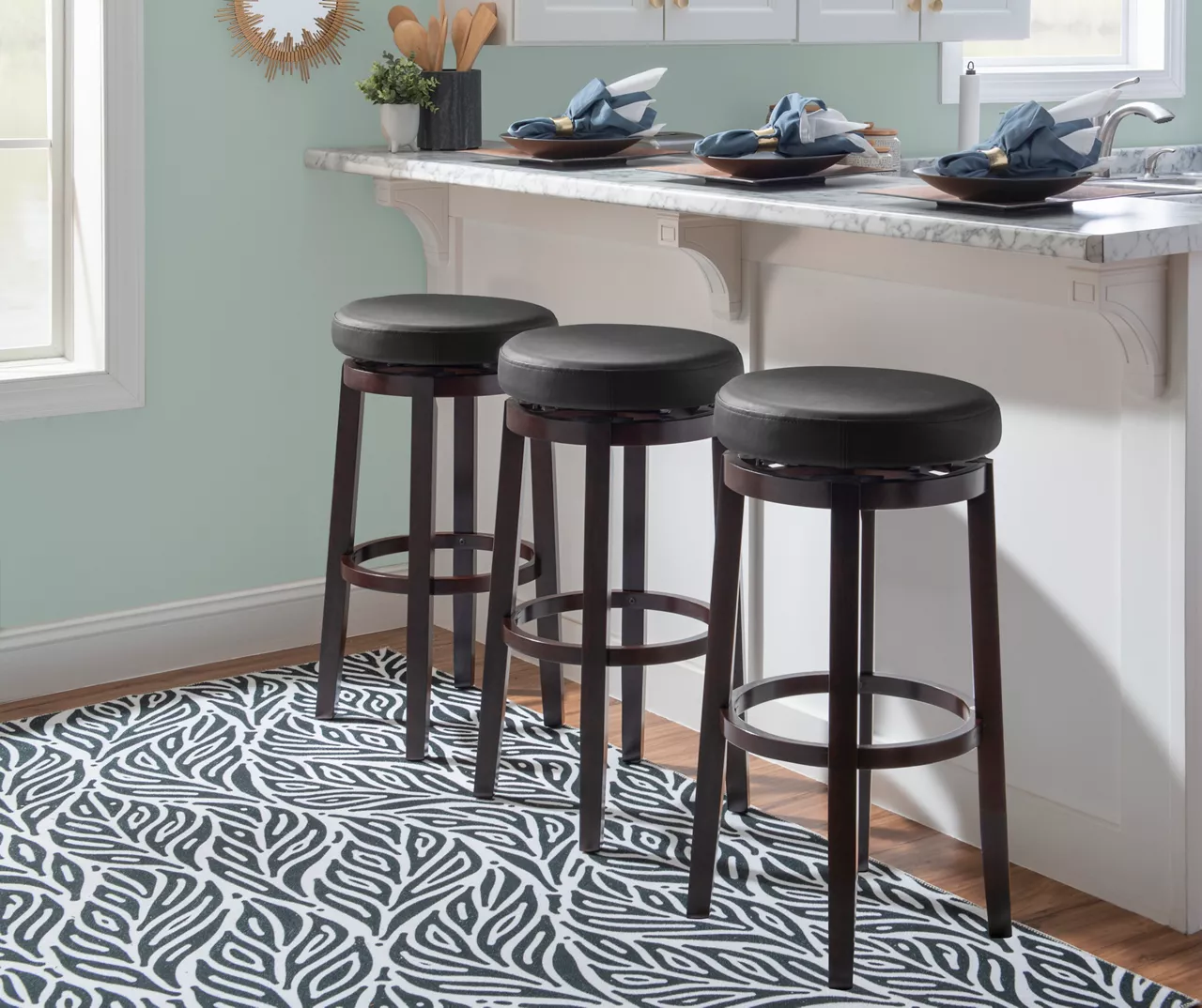 Clea Faux Leather Bar/ Counter Stools 19 Clea Faux Leather Bar/ Counter Stools - Image 19
