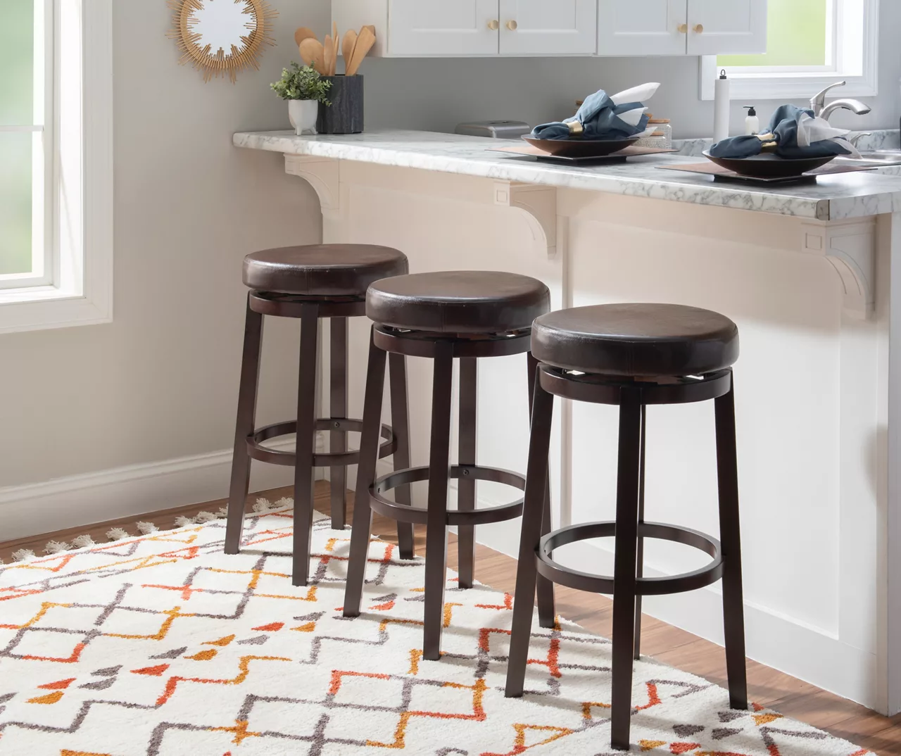 Clea Faux Leather Bar/ Counter Stools 13 Clea Faux Leather Bar/ Counter Stools - Image 13