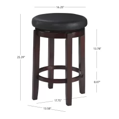 24" Clea Black Counter Stool -Chic Furniture Shop 810389528 5