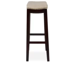 Clay Walnut Saddle Style Bar/ Counter Stools -Chic Furniture Shop 810389530 2
