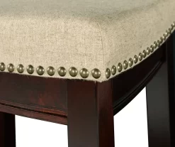 Clay Walnut Saddle Style Bar/ Counter Stools -Chic Furniture Shop 810389530 3