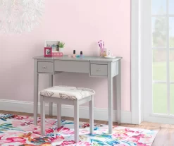 Butterfly Mirror Vanity Set With Stool 35 Butterfly Mirror Vanity Set With Stool -Chic Furniture Shop 810389544 B0 1