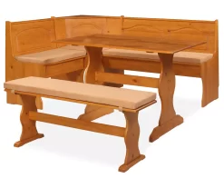 Beige Microfiber Cushion Set For Breakfast Nook