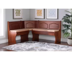 Beige Microfiber Cushion Set For Breakfast Nook -Chic Furniture Shop 810389546 A8 11