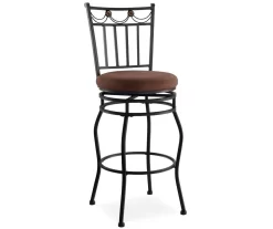 30" Slat Back Swivel Barstool