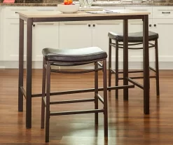 Max Brown & Blonde 3-Piece Pub Table Set -Chic Furniture Shop 810389575 4