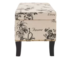 Claudia Botanical Storage Ottoman -Chic Furniture Shop 810389625 A0 3