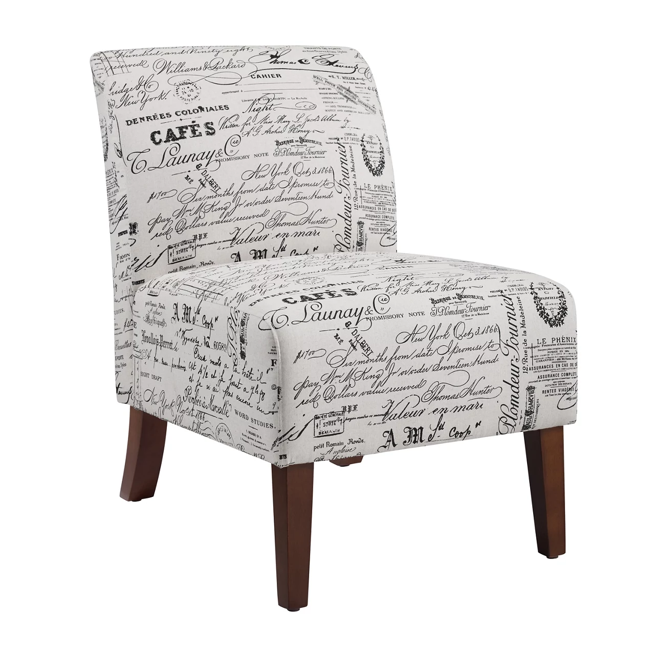Shelby Script Armless Accent Chair 1 Shelby Script Armless Accent Chair