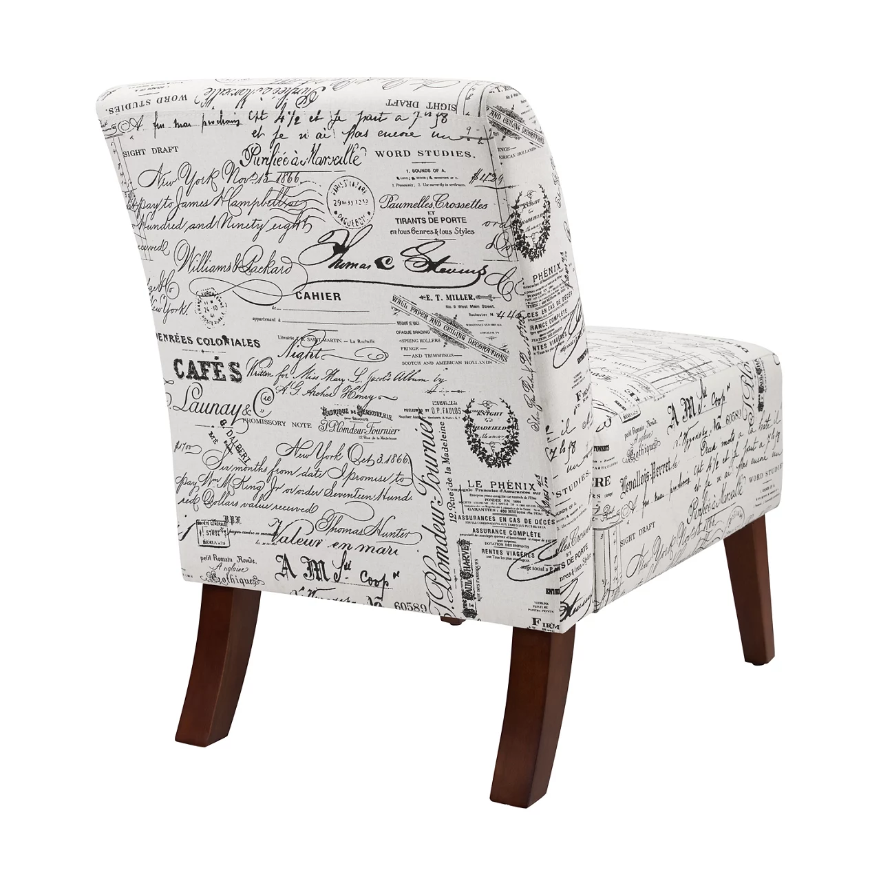 Shelby Script Armless Accent Chair 3 Shelby Script Armless Accent Chair - Image 3