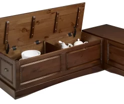 Cannon Walnut Backless Breakfast Nook -Chic Furniture Shop 810389665 A8 1