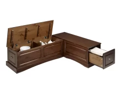 Cannon Walnut Backless Breakfast Nook -Chic Furniture Shop 810389665 A8 3