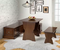 Cannon Walnut Backless Breakfast Nook -Chic Furniture Shop 810389665 B0 2