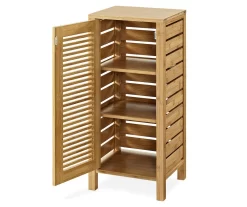 Pierce Bamboo Single Door Floor Cabinet -Chic Furniture Shop 810389686 2