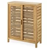 Pierce Bamboo Sliding Door Floor Cabinet