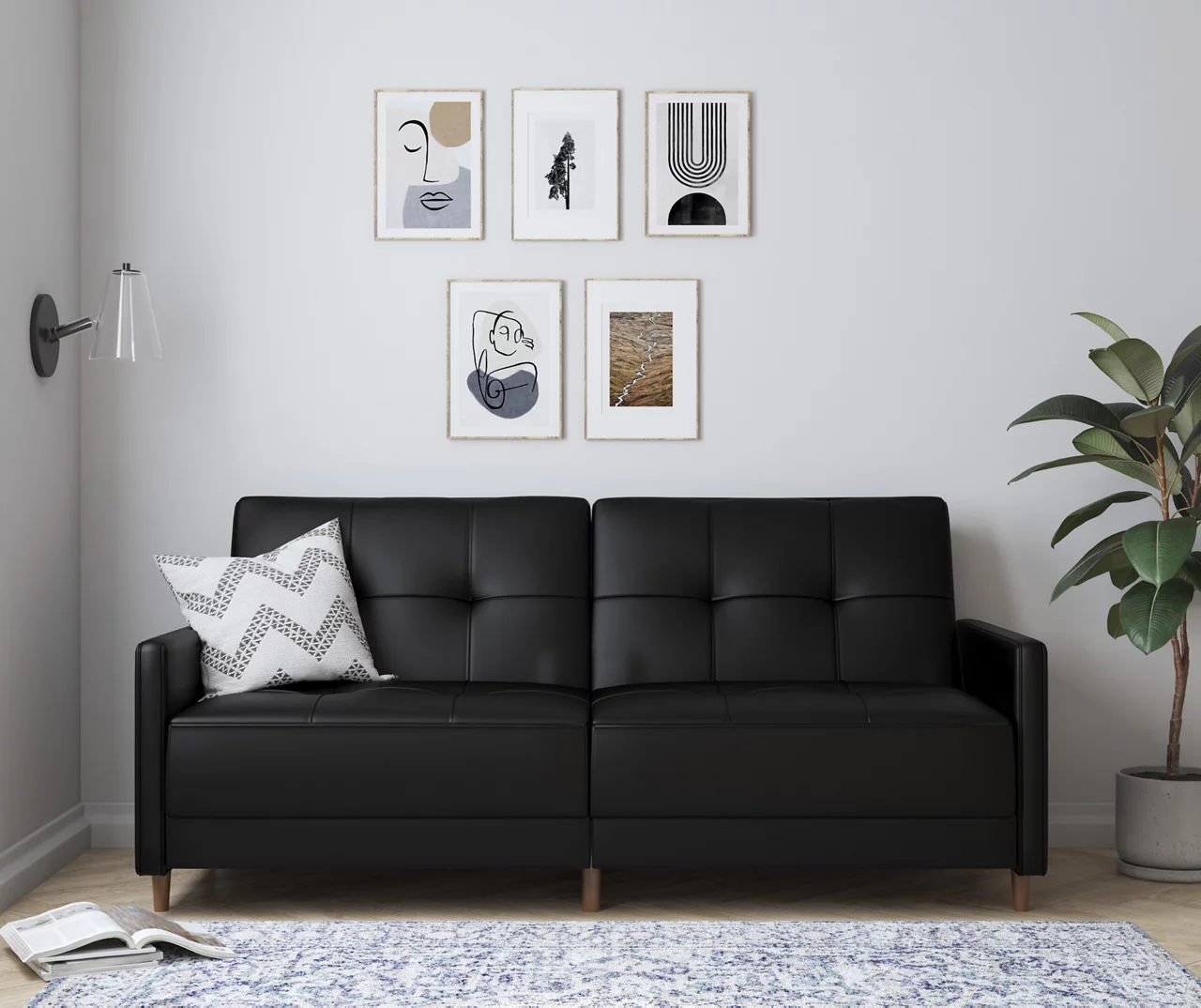 Ameriwood Avianna Faux Leather Coil Futon 11 Ameriwood Avianna Faux Leather Coil Futon - Image 11