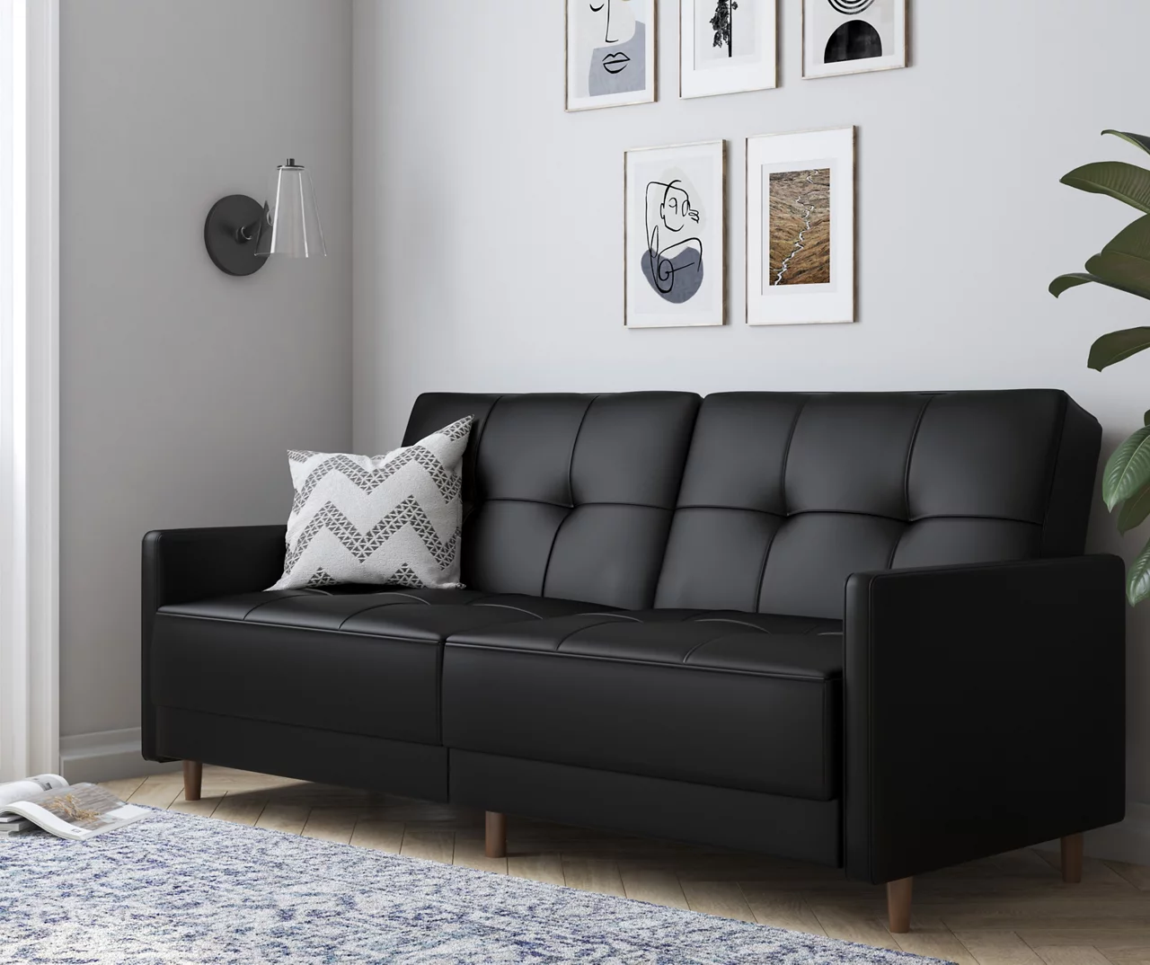 Ameriwood Avianna Faux Leather Coil Futon 13 Ameriwood Avianna Faux Leather Coil Futon - Image 13