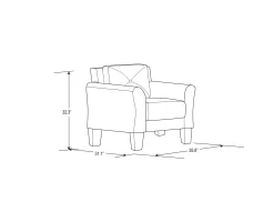 Hayward Upholstered Accent Chair 23 Hayward Upholstered Accent Chair -Chic Furniture Shop 810413820 11