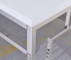 Alize Chrome Geometric Desk -Chic Furniture Shop 810422877 1