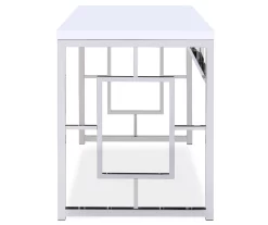 Alize Chrome Geometric Desk -Chic Furniture Shop 810422877 3