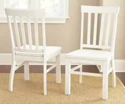 Cayla White Dining Chairs, 2-Pack