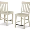 Cayla White Counter Chairs, 2-Pack