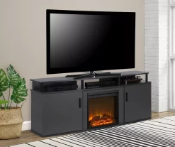 63" Gray Electric Fireplace Console -Chic Furniture Shop 810434050 1