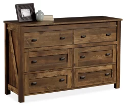 Century Lane Rustic Brown 6-Drawer Dresser -Chic Furniture Shop 810434140 2