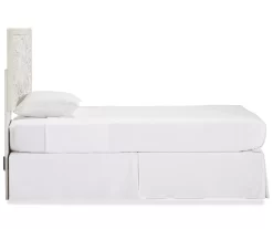 Paxberry Whitewash Carved Medallion Twin Headboard -Chic Furniture Shop 810458222 3 1