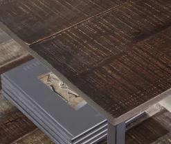 Lamoney Gray, White & Brown Slat Console Table -Chic Furniture Shop 810458257 4