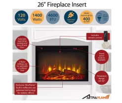 63" Rollins Espresso Electric Fireplace Console -Chic Furniture Shop 810464962 4