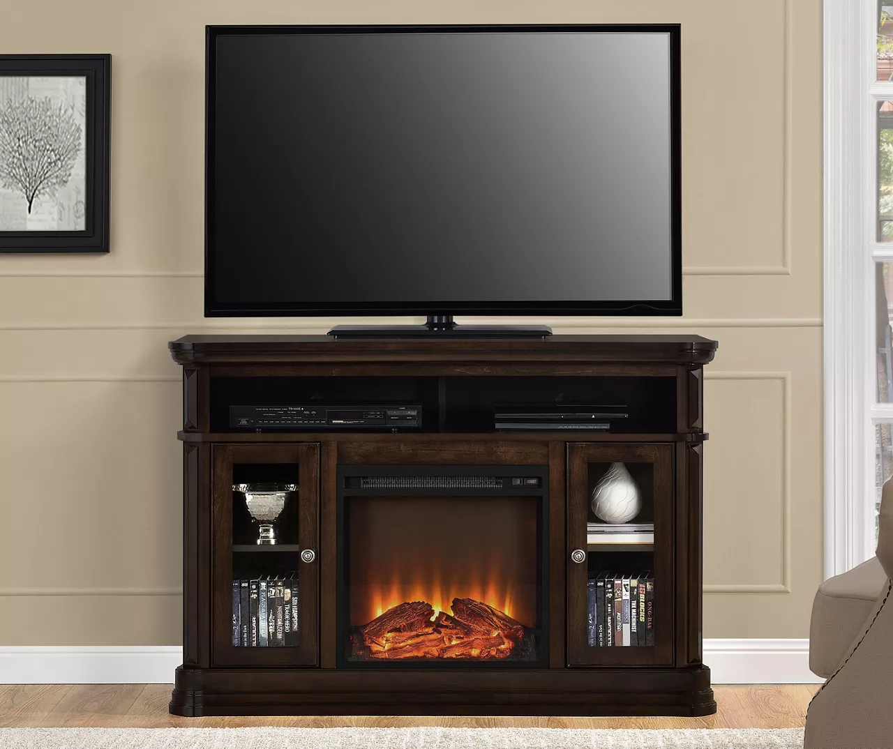 47" Northwoods Espresso Electric Fireplace Console 3 47" Northwoods Espresso Electric Fireplace Console - Image 3