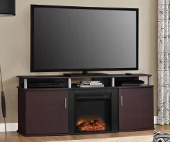 63" Bridgeport Cherry Electric Fireplace Console -Chic Furniture Shop 810464968 1