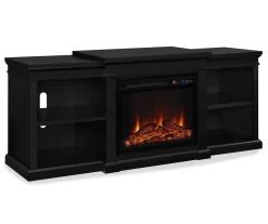 65" Wilton Black Electric Fireplace Console