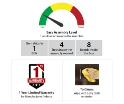 Topaz Brown Oak TV Stand -Chic Furniture Shop 810464974 6